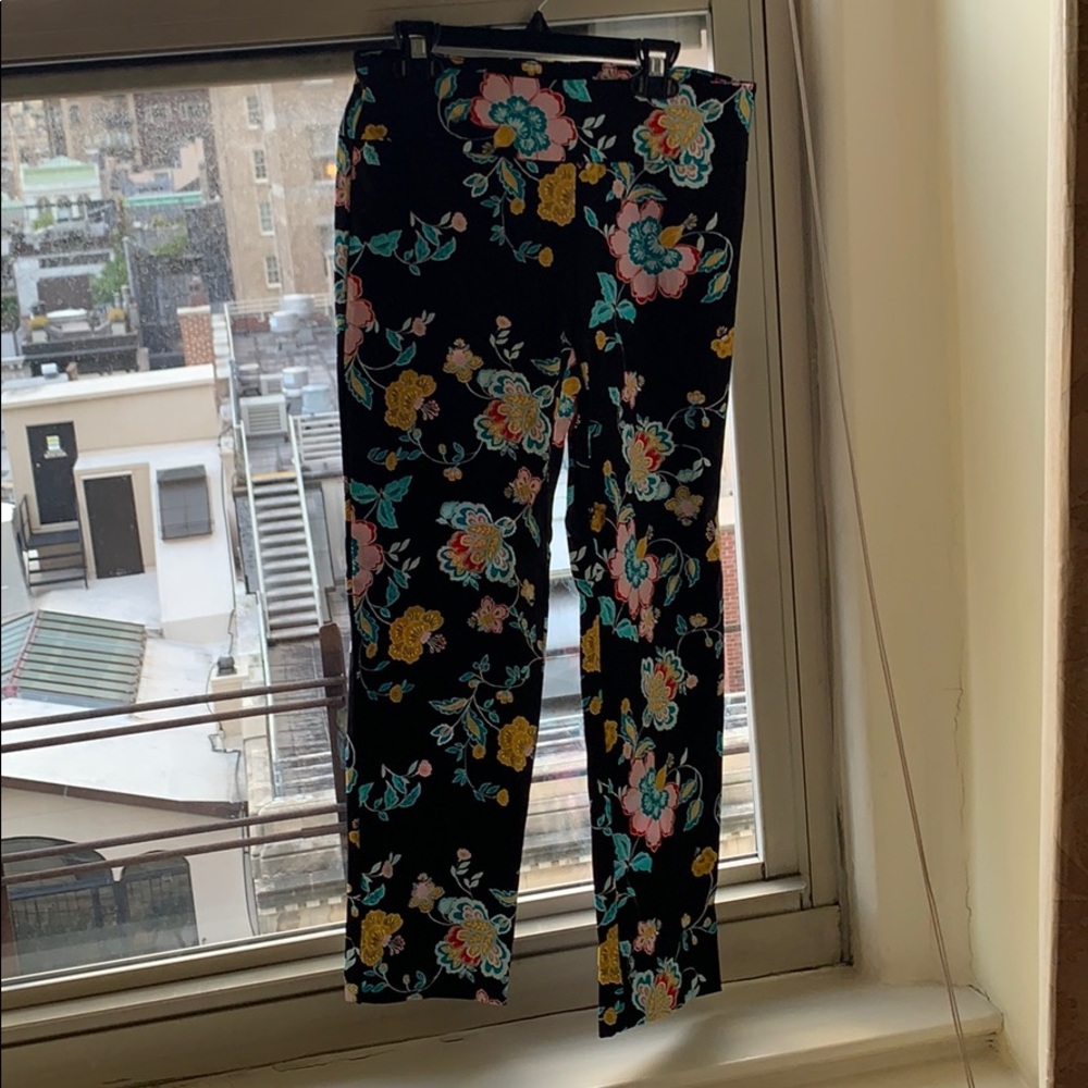 Zac and rachel floral suit pants - petite size 4p